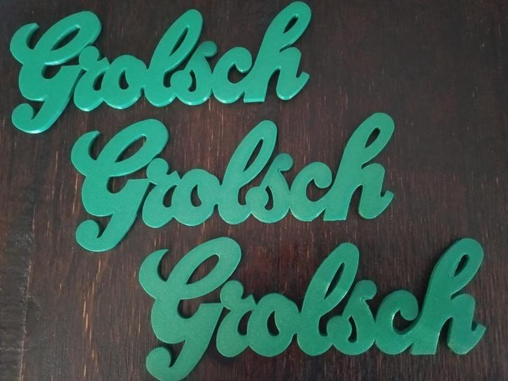 GROLSCH embleem / logo / reclame bordje, Verzamelen, Biermerken, Nieuw, Reclamebord, Plaat of Schild, Grolsch, Ophalen of Verzenden