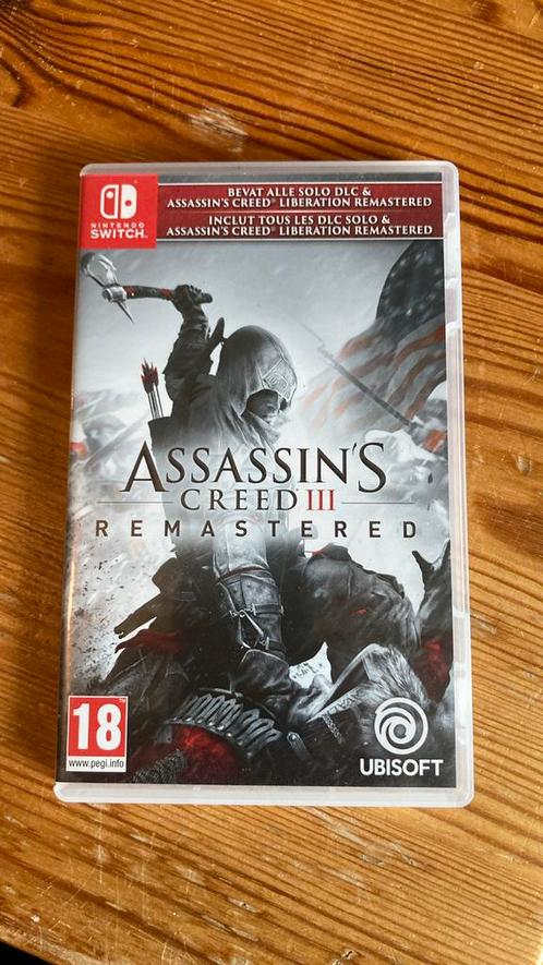 Assassin's Creed III Remastered, Spelcomputers en Games, Games | Nintendo Switch, Zo goed als nieuw, Avontuur en Actie, 1 speler