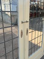 Set schuif / en-suite deuren met glas in lood 193x176cm., Antiek en Kunst, Curiosa en Brocante, Ophalen