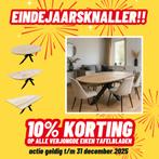 10% KORTING OP VERJONGE EIKEN TAFELBLADEN!!!!!, Huis en Inrichting, Tafels | Eettafels, Ophalen, Eikenhout, 50 tot 100 cm, Rechthoekig