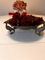 Zuiver Tinnen Schaal met Vogelmotief, Antiek en Kunst, Ophalen of Verzenden