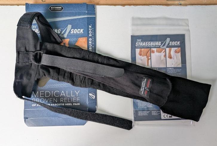 Zwarte Strassburg sock tegen hielspoor regular, Diversen, Braces, Zo goed als nieuw, Ophalen of Verzenden