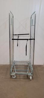 Rolkar transportkar rolcontainer magazijnwagen trolley, Doe-het-zelf en Verbouw, Transportwagens, 100 liter of meer, Ophalen of Verzenden