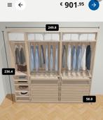 Open pax kast geglazuurd eiken 2,50 meter, Huis en Inrichting, Kasten | Kledingkasten, Ophalen, 200 cm of meer, 50 tot 75 cm, Glas