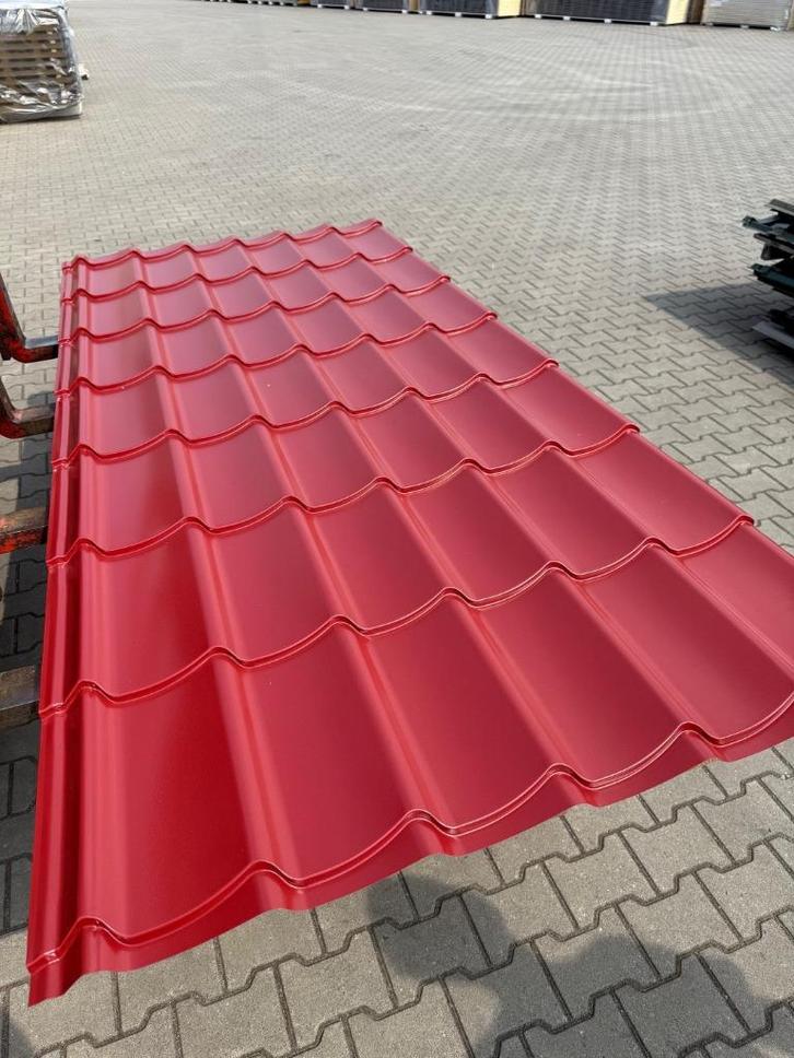 Dakpanplaten Dakplaten B-keus Rood Lengte 2550mm HPS Coating, Doe-het-zelf en Verbouw, Dakpannen en Dakbedekking, Nieuw, Dakplaat of Dakpanplaat