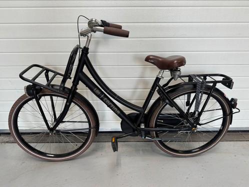 Een zeer nette Cortina u4 24 inch transportfiets matt zwart, Fietsen en Brommers, Fietsen | Meisjes, Zo goed als nieuw, 26 inch of meer
