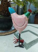 Leuke Handgemaakte kip van metaal., Ophalen of Verzenden