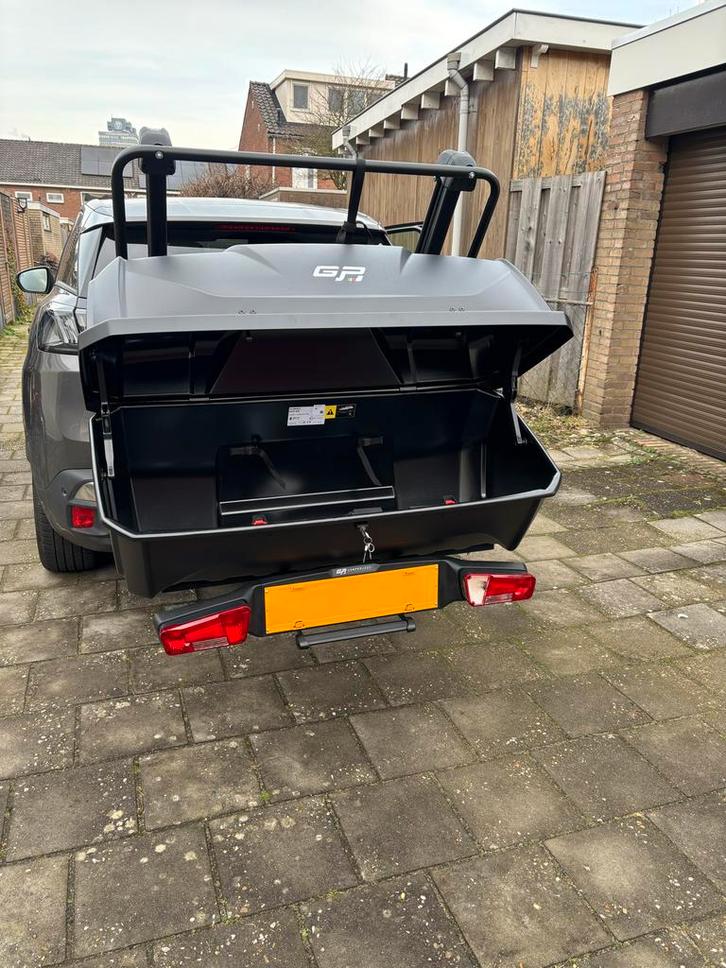 Trekhaakkoffer met skidrager te huur, Auto diversen, Dakkoffers, Nieuw, Ophalen