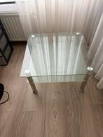 Glazen Salontafel - Modern Design, Huis en Inrichting, Ophalen, Gebruikt, Vierkant, 50 tot 100 cm