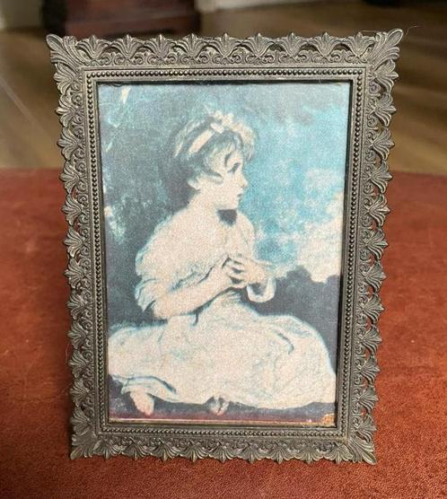 Klein Italiaans fotolijstje van koper, Antiek en Kunst, Curiosa en Brocante, Ophalen of Verzenden