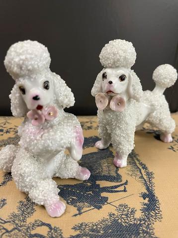 Vintage Spagetti Poedel Beeldjes - Set van 2 beschikbaar voor biedingen