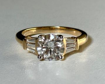 Gouden ring met 1.92ct diamanten! nieuw met IGI certificaat beschikbaar voor biedingen