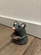 Handgemaakte decoratieve kleistuk rat, Ophalen of Verzenden