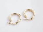 14 Karaat Gouden Creolen 13mm | Tijdloze Essentials, Ophalen of Verzenden, Zo goed als nieuw, Knopjes of Stekers, Goud