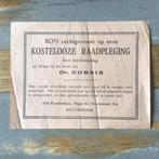 Bon rechtgevende op een kostelooze raadpleging, Ophalen, Gebruikt