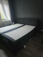 Elektrisch Verstelbare Boxspring. 0636523005, Ophalen of Verzenden, Tweepersoons, Grijs, Stof