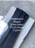 PLATTEKOORD- 8 mm breed x 72 cm lengte - restant, Hobby en Vrije tijd, Naaien en Fournituren, Ophalen of Verzenden, Zo goed als nieuw