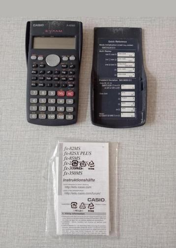 CASIO FX-82MS rekenmachine met instructieboekje beschikbaar voor biedingen