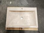 Travertin Beige natuursteen wastafel 10x46x76 cm € 349,-, Ophalen, Nieuw, Steen, Wastafel