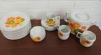Arzberg retro servies met bloemen - 12 delig, Ophalen of Verzenden