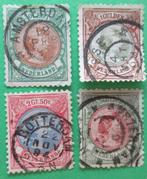 Nederland NVPH 45 - 48 Koningin Wilhelmina 1893 gestempeld, Verzenden, T/m 1940, Gestempeld