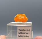 Wulfeniet - Mibladen, Marokko, Verzamelen, Ophalen of Verzenden, Mineraal