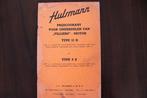 Hulsmann onderdelen boekje  met Villiers 12D 8E motor 1953, Ophalen of Verzenden, Overige merken