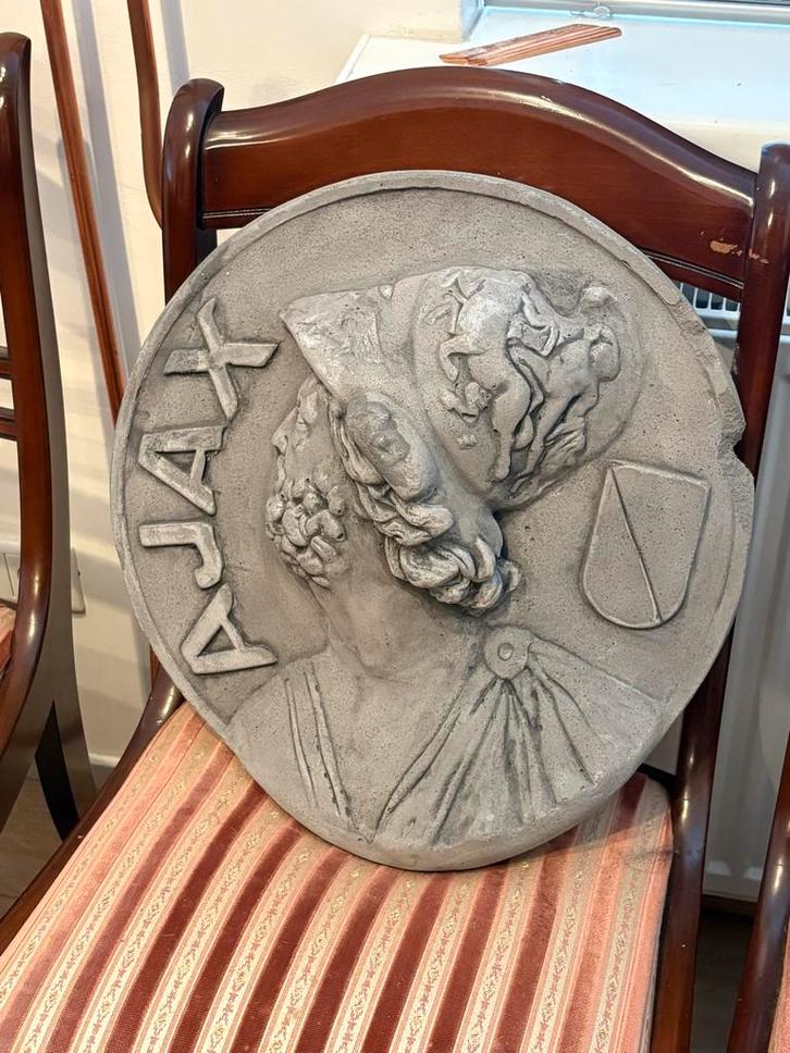 Betonnen Ajax schild, Antiek en Kunst, Kunst | Beelden en Houtsnijwerken, Ophalen of Verzenden