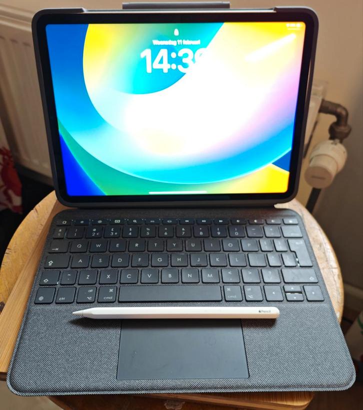 iPad pro 11" 128gb  zwart m1 + pencil 2 + keyboard, Computers en Software, Apple iPads, Zo goed als nieuw, Apple iPad, Wi-Fi, 11 inch