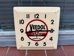 Vintage Veedol Motor Oil Reclame Klok, Reclamebord, Gebruikt, ., Ophalen of Verzenden