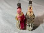 2 Stuks oude glazen kerst dametjes, Ophalen of Verzenden, Gebruikt