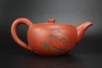Chinese Yixing theepot antiek Qing dynastie kalligrafie 1900, Ophalen of Verzenden