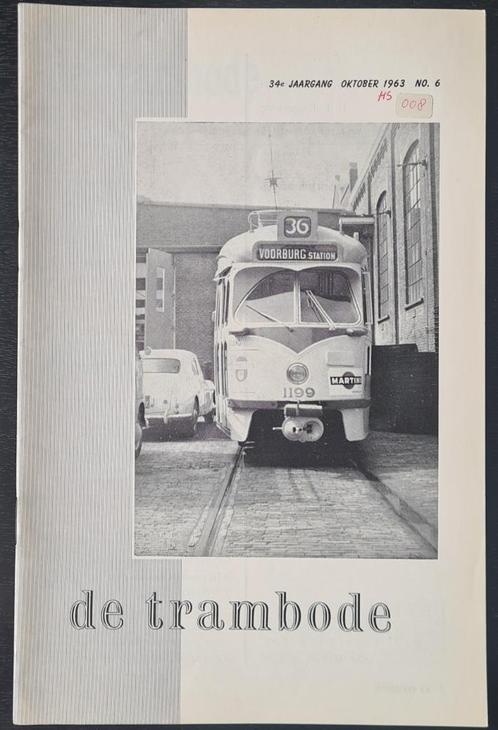 HTM personeelsblad "de trambode", 1962 - 1966, Verzamelen, Spoorwegen en Tramwegen, Gebruikt, Tram, Boek of Tijdschrift, Ophalen of Verzenden