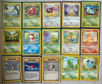 Verzameling oude Pokemon kaarten 1995/1999 beschikbaar voor biedingen