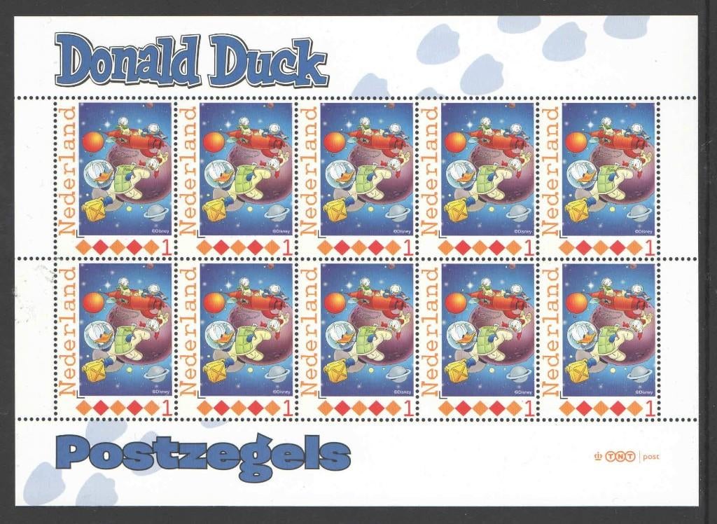 Postzegels Donald Duck, Ontdek Duckstad: Vel 23, Postzegels en Munten, Ophalen of Verzenden, Na 1940, Postfris