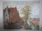 Schilderij stadsgezicht klassiek, Ophalen of Verzenden