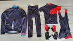 Fietskleding set kind 10j broek/trui/handschonen lang+kort, Bovenkleding, Gebruikt, Ophalen of Verzenden, Decathlon