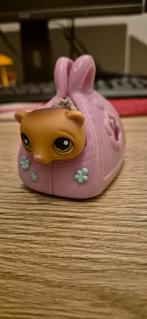 Littlest petshop Ferret 209 met mandje en halsband, Ophalen of Verzenden