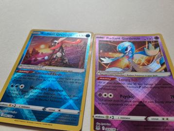 Radiant Greninja + Radiant Gardevoir beschikbaar voor biedingen