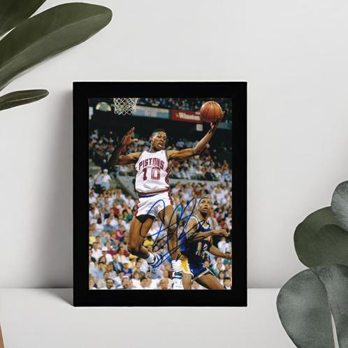 Dennis Rodman gedrukte handtekening ingelijst NBA Basketbal, Sport en Fitness, Basketbal, Ophalen of Verzenden
