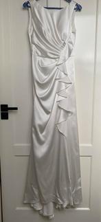 Trouwjurk satijn wit maat 40/42, Kleding | Dames, Trouwkleding en Trouwaccessoires, Trouwjurk, Verzenden, Wit, Zo goed als nieuw
