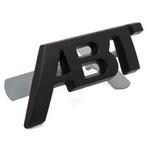 Set 2 abt logo Audi Volkswagen mat zwart voor + achter nieuw, Verzenden