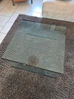 Mooie glazen salontafel 80x80, Huis en Inrichting, Tafels | Salontafels, Ophalen, 50 tot 100 cm, Vierkant, 50 tot 100 cm