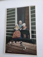 MARKEN. 3 MEISJES BIJ DE DEUR, Verzamelen, Ansichtkaarten | Nederland, Ophalen of Verzenden, Voor 1920, Noord-Holland