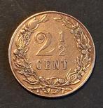 PRACHTIGE   MUNT 2 1/2 CENT UIT  1906, Ophalen of Verzenden, Koningin Wilhelmina, Overige waardes