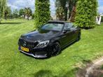 Mercedes-Benz C-Klasse C180 156pk 9G-TRONIC 2018 Zwart, Auto's, Mercedes-Benz, Voorwielaandrijving, Zwart, Cabriolet, 4 stoelen