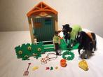 Scala stal met popje verzorging met twee paarden van lego, Ophalen, Zo goed als nieuw