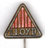 Lloyd zilverkleurig auto speldje ( B_222 ), Verzenden, Zo goed als nieuw, Transport, Speldje of Pin