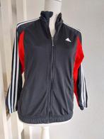 Adidas Jasje Zwart/Rood Maat 164, Ophalen of Verzenden, Gebruikt