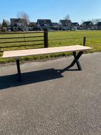 Tuintafels stalen poten, Huis en Inrichting, Tafels | Eettafels, Ophalen, Vijf personen of meer, Rechthoekig